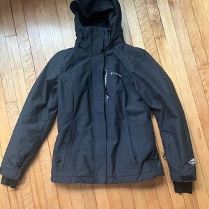 Columbia Omni-tech Charcoal Hooded Jacket